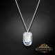 Sudraba kulons "Simbioze (Aurora Borealis)" ar Swarovski™ kristāliem